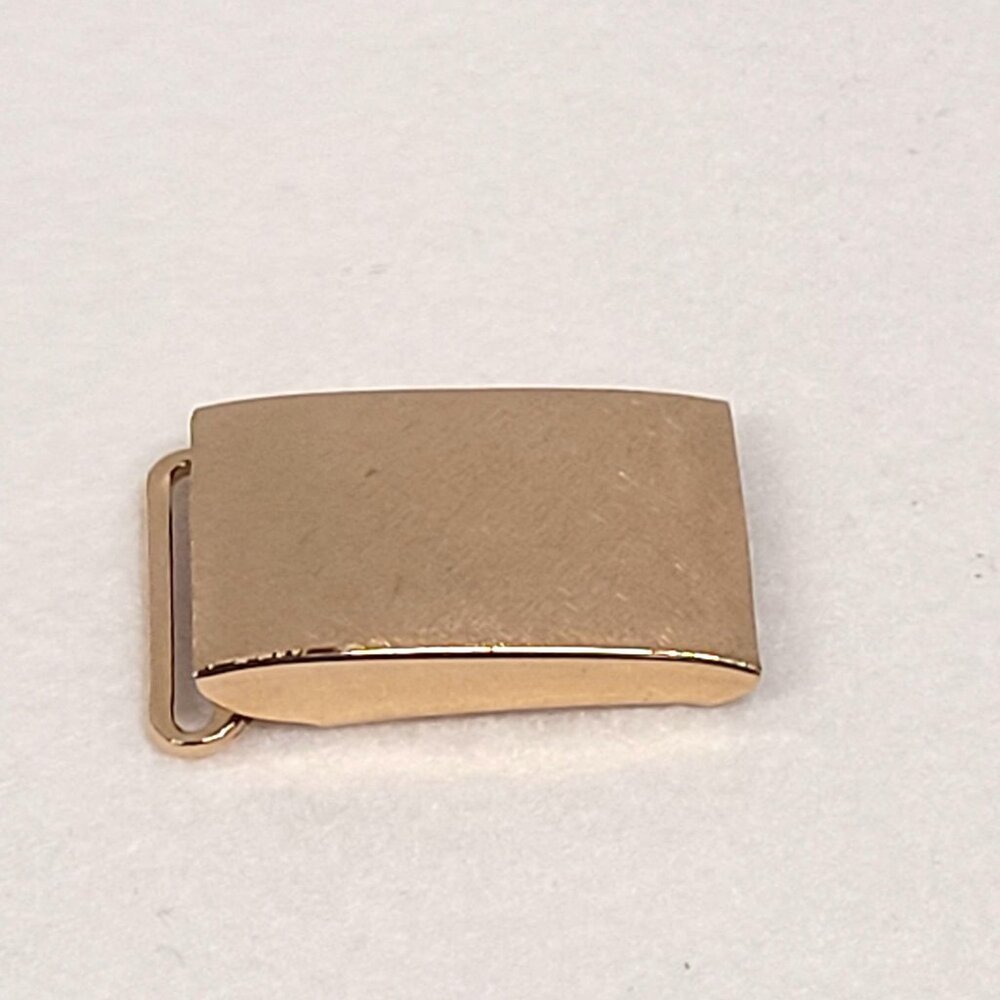 Swank Belt Buckle Textured Finish Gold Tone Brass 1 3/4'' L x 1 1/4" W Vintage